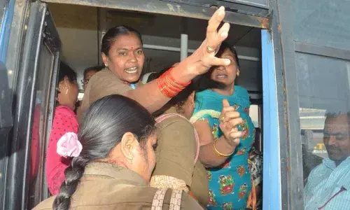 Warangal: RTC employees denied permission to join duties