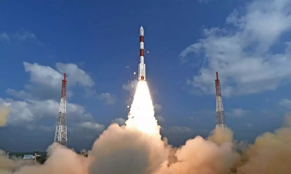 ISRO successfully launches PSLV C47 carrier into space, Cartsat-3 to be left to orbit in a while
