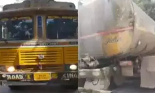 One killed after water tanker rams into bike at Kukatpally