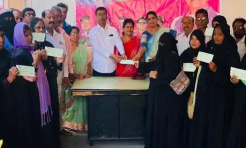 Shaadi cheques distributed at Golnaka