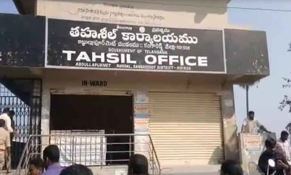 Abdullapurmet Tahsildar office reopened today