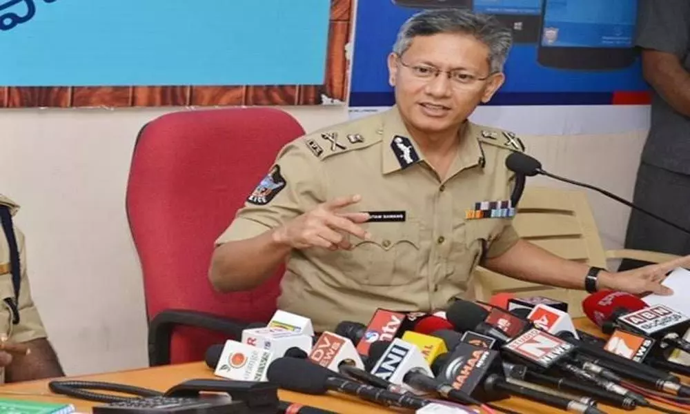 Police detained two men for throwing stones at Chandrababus convoy: DGP Goutam Sawang