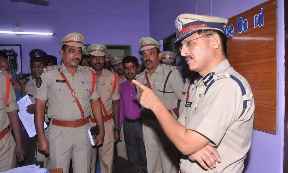 IGP Vineet Brizlal inspects Chirala rural circle police station
