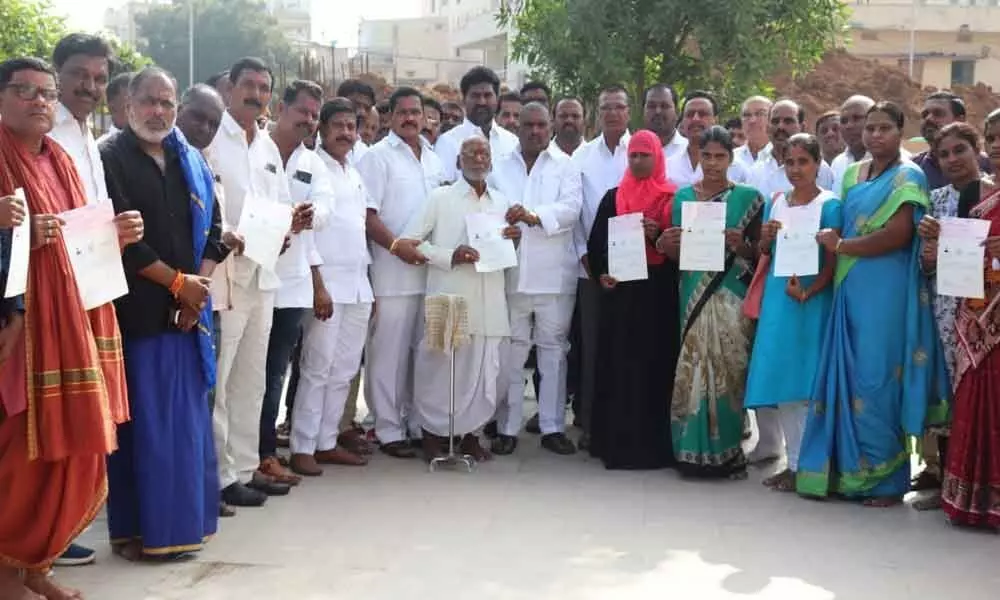 CMRF cheques given to beneficiaries at Patancheru constituency