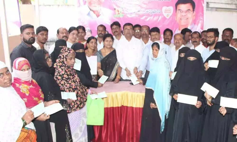Wedding cheques distributed at Golnaka