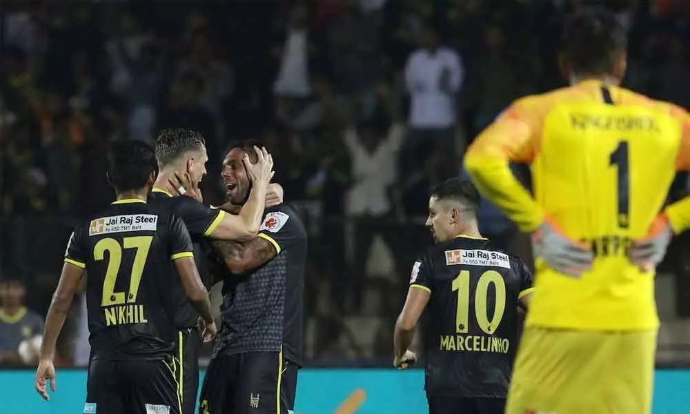 Robin late goal helps Hyderabad share spoils with Bengaluru