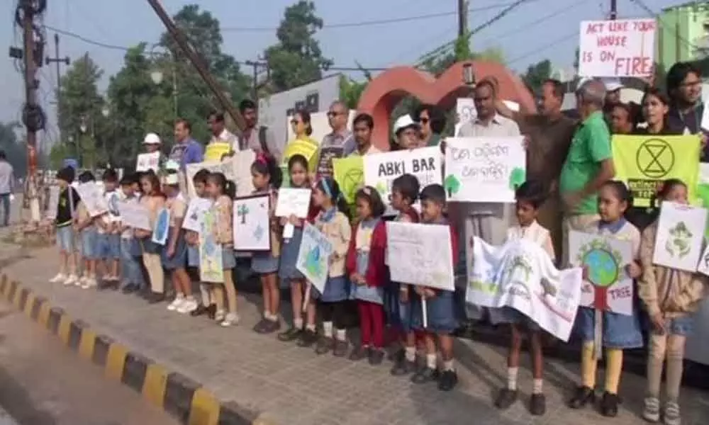 Rally against climate change organised in Bhubaneswar