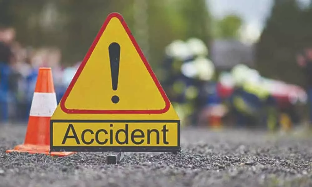 Three persons killed in road accident at Railway Kodur