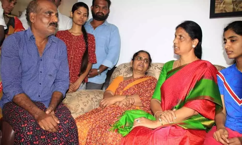 Ministers console bereaved Priyanka Reddy parents