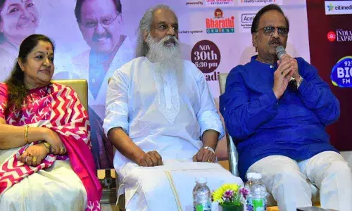 Balu, Chitra & Yesudas to regale Hyderabad today