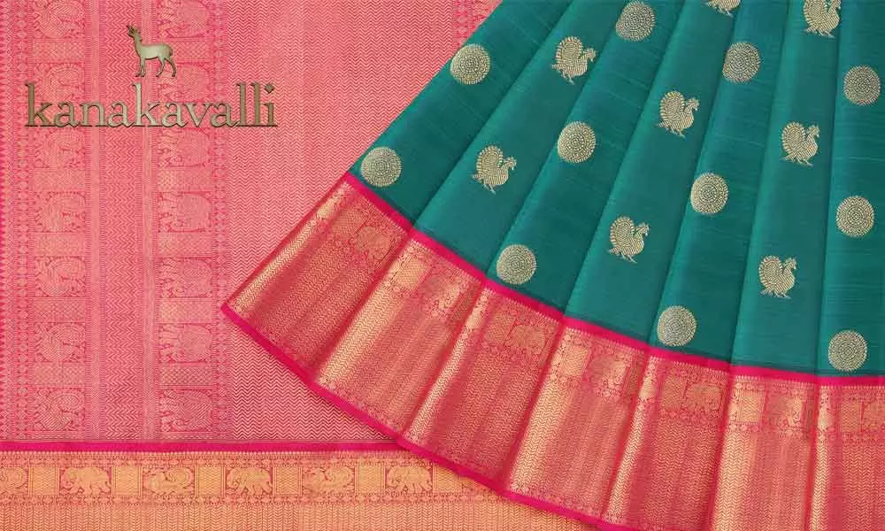 Kanakavalli Kanjivaram Silk Sari 22-599-HS001-06431