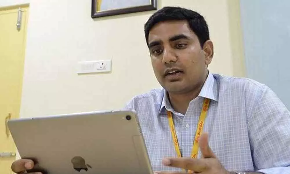 Nara Lokesh slams at YSRCP govt in Twitter, claims investments of worth 70,000 left the state