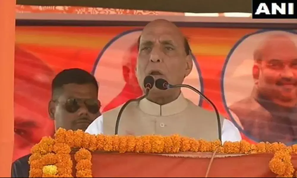 BJP to fulfil promise of building Ram Temple, says Rajnath Singh