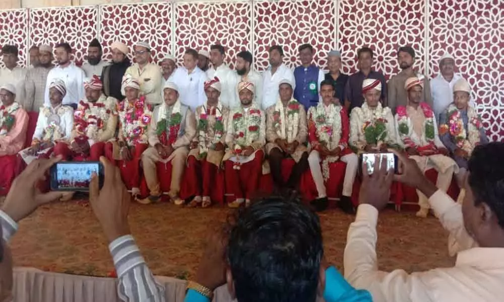 Mass marriages performed at Metro Classic Function Hall Aramghar