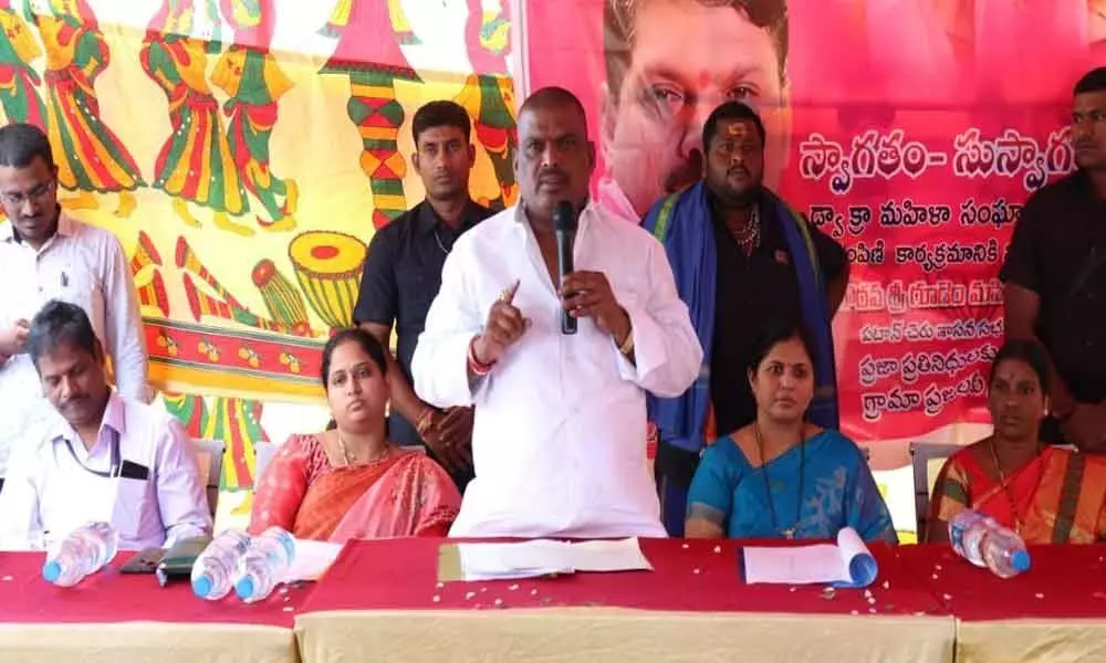 Self-help groups presented loan cheques at patancheru constituency