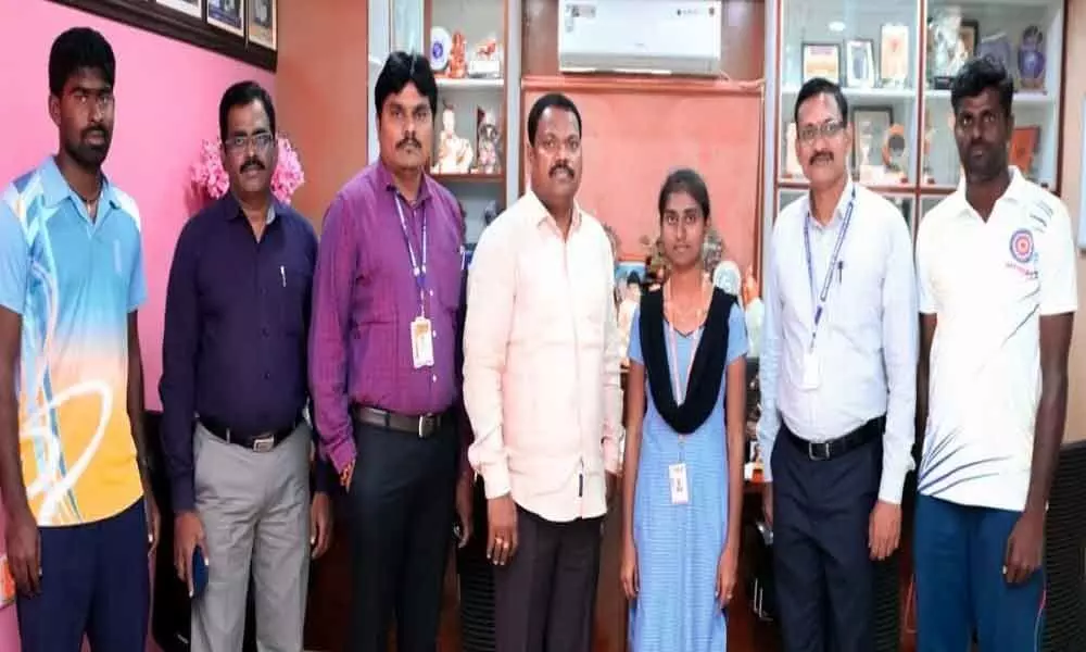 Ongole: PACE student selected for South Zone women volleyball team