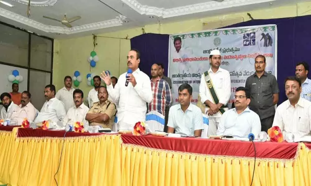 CM aims to provide pensions to all differently-abled persons: MLA  A Srinivasulu