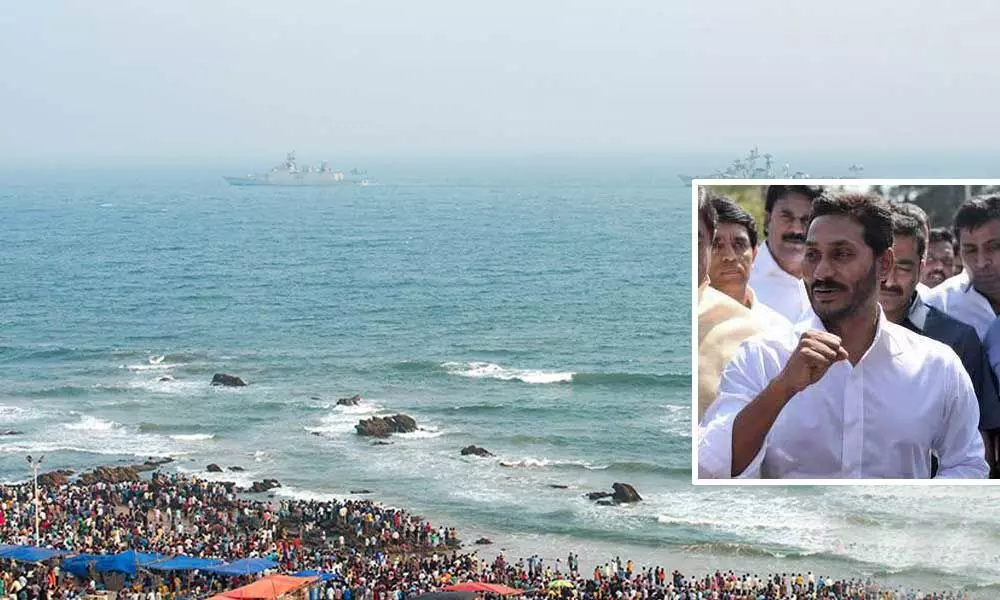 CM Jagan Reddy graced the Navy Day Celebrations event at RK Beach in Visakhapatnam