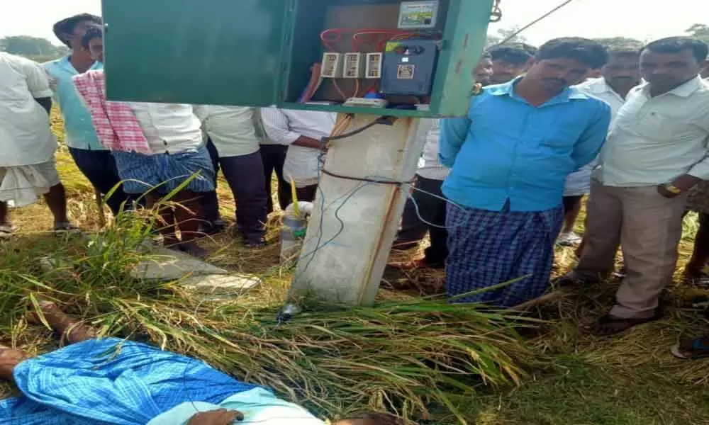 Narayanpet: 55 years old farmer electrocuted in his field