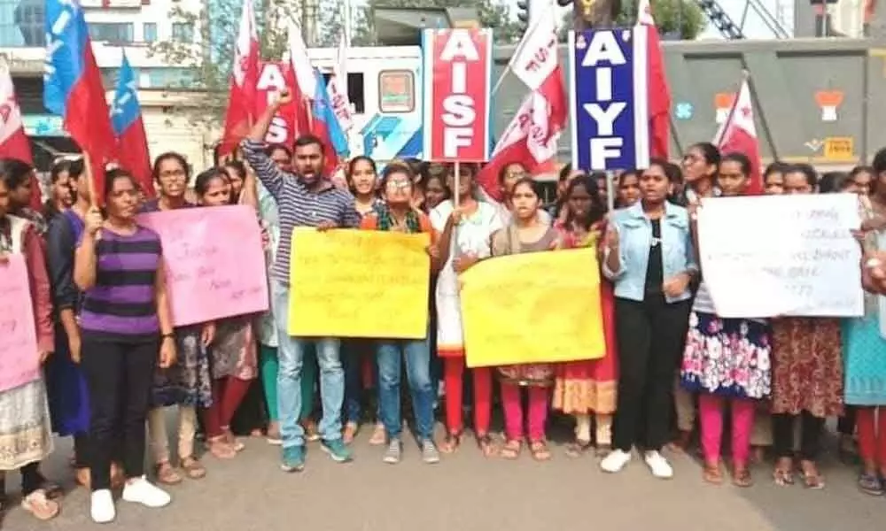 All India Students Federation, All India Youth Federation demand stringent laws