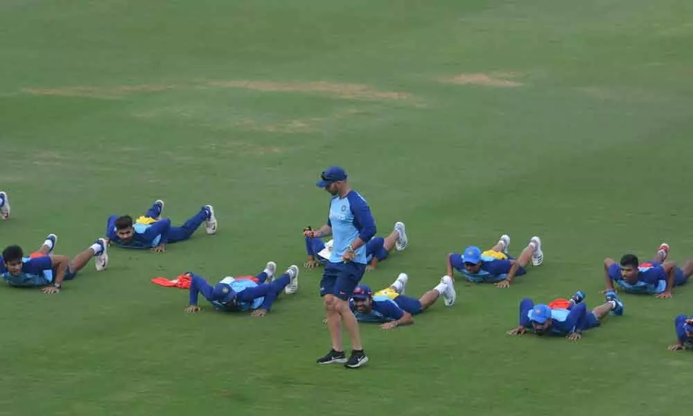 Team India take fitness drills to next level