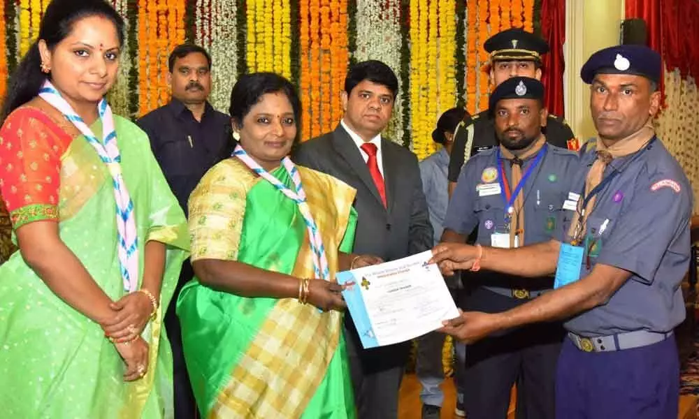 Governor Tamilisai Soundararajan all praise for TS Scouts and Guides
