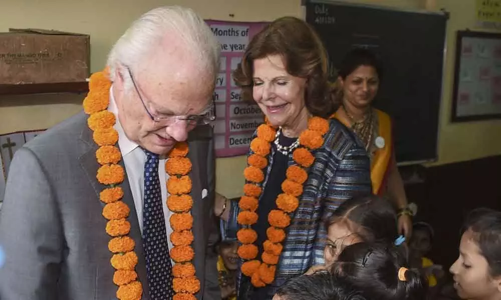 New Delhi: Swedish royal couple King Carl XVI Gustaf and Queen Silvia winds up eventful Delhi leg of India visit