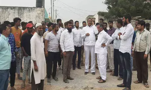 MLA Arekapudi Gandhi, officials warn against illegal structures in nalas