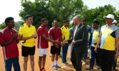 Sports meet gets underway for prison staff