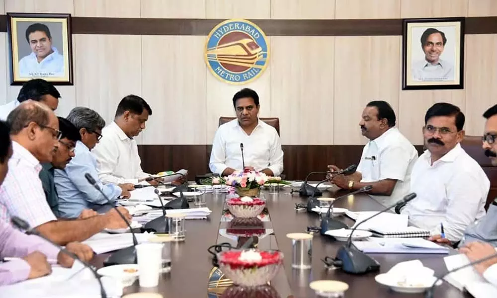 Minister KTR held a review meeting with MA&UD officials