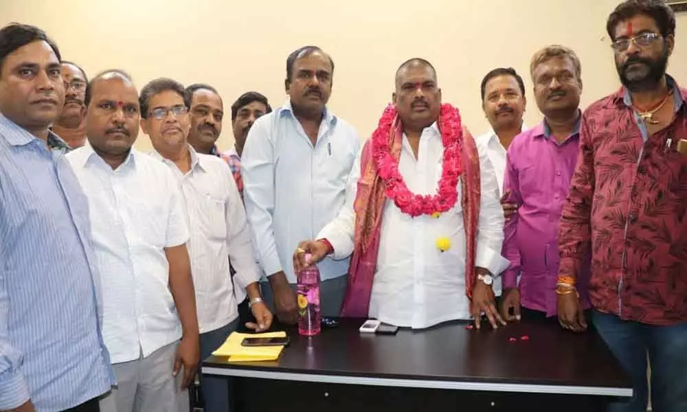BHEL RTC union felicitates MLA Gudem Mahipal Reddy