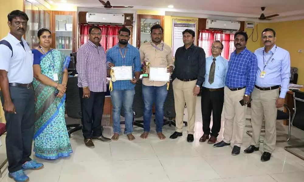 Ongole: PACE students win gold medals in power lifting