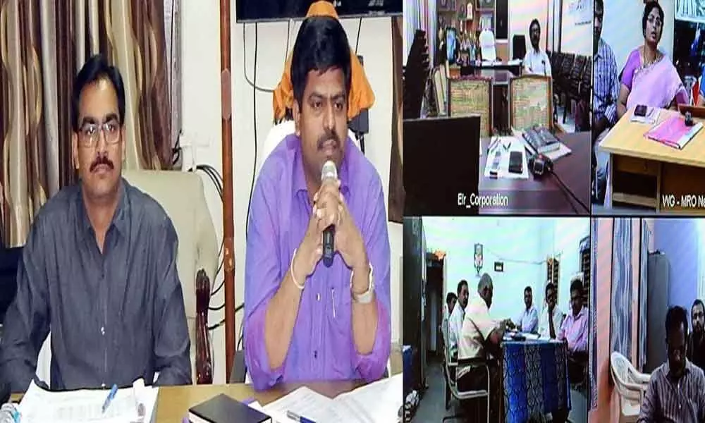 Eluru: Collector R Muthyala Raju pulls up officials over Navasakam survey