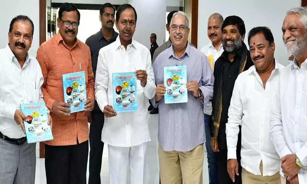 Hyderabad: KCR releases book on Kaleshwaram project
