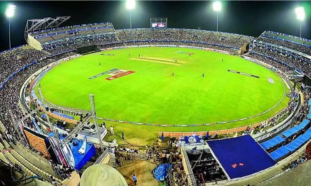 Adequate parking available at Uppal Stadium