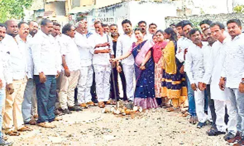 CC road works begin in 2 colonies at Nacharam