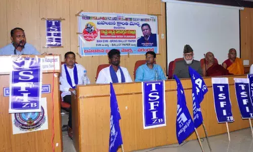 Hanamkonda: Backward and Minority Communities Employees Federation demands the return of ballot paper-based voting