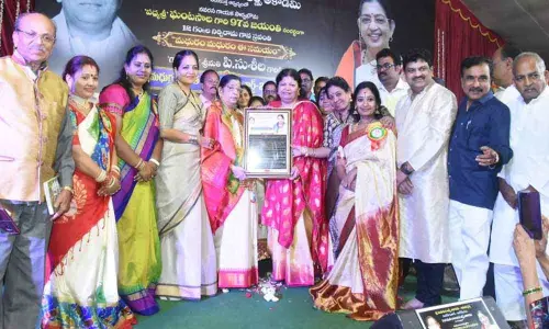 Ghantasalas 97th birth anniversary celebrated at Anandbagh crossroads