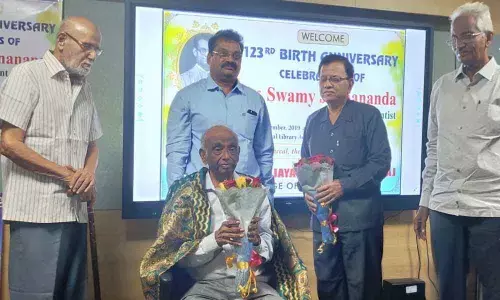 Vizianagaram: MVGR celebrates birth anniversary of Prof Swamy Jnanananda