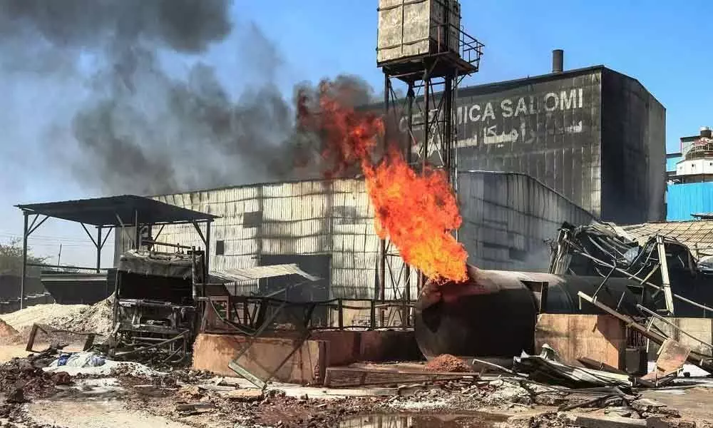AP man injures in a fire accident at Ceramic factory in Sudan