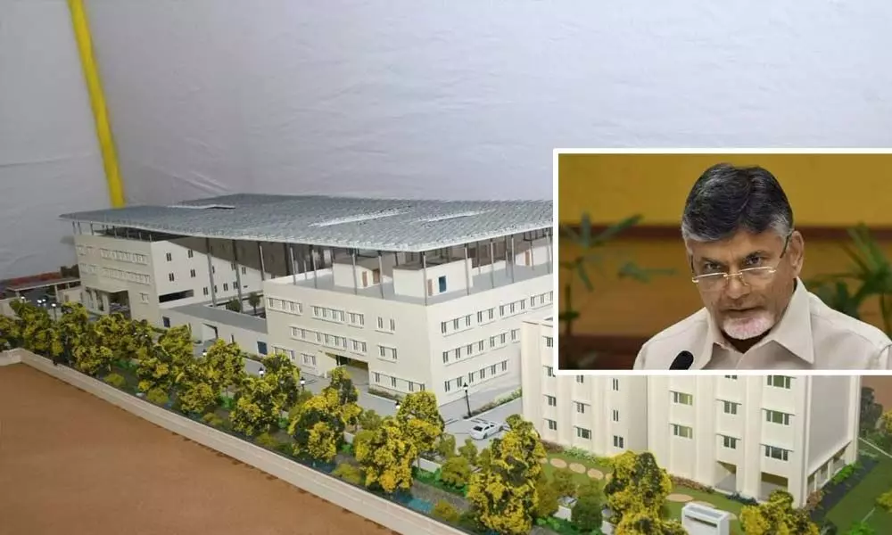 Chandrababu Naidu inaugurates new TDP office in Mangalagiri
