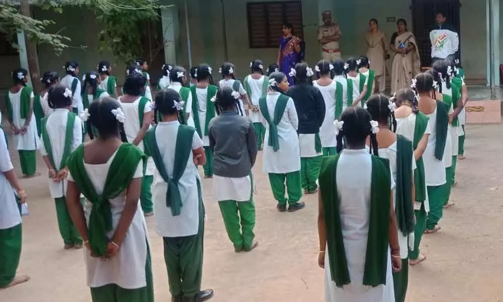 Srikakulam: Taekwondo training for girls