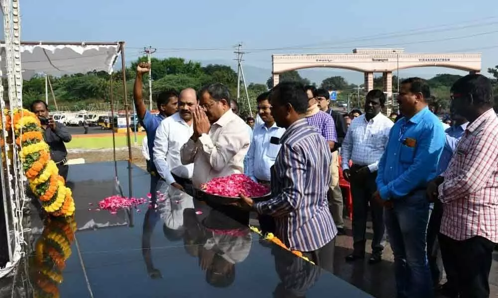 Visakhapatnam: Rich tributes paid to Babasaheb Ambedkar