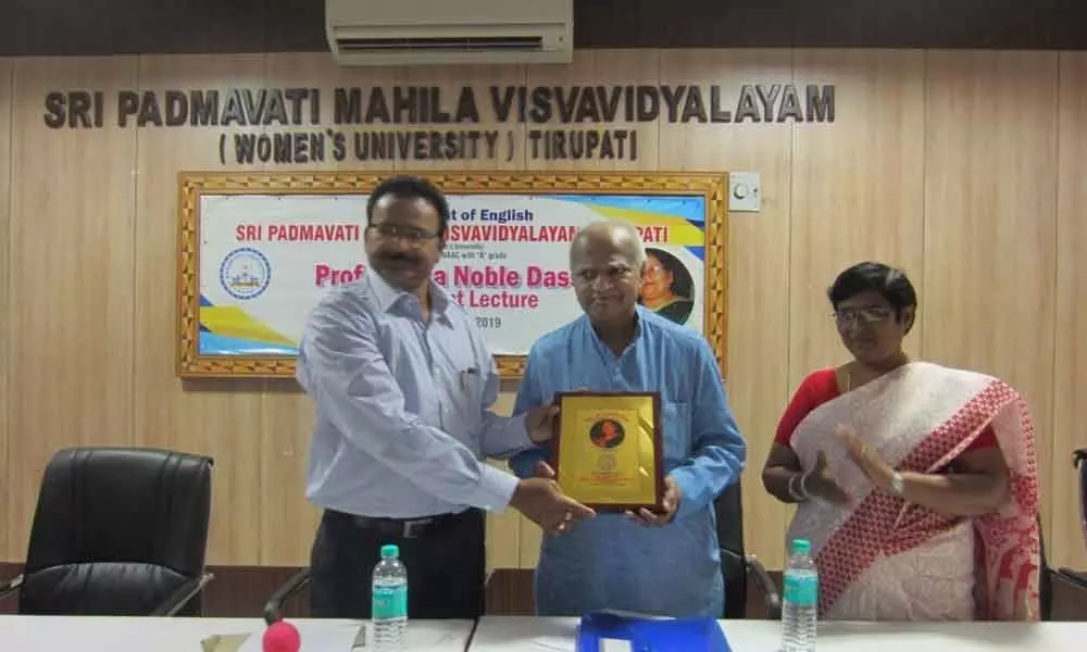 Tirupati: Veena Noble Dass endowment lecture at SPMVV