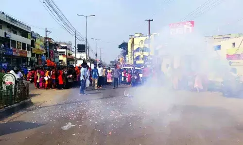 ABVP celebrates Disha killers encounter