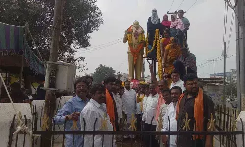 Tributes paid to Ambedkar at Moula-ali