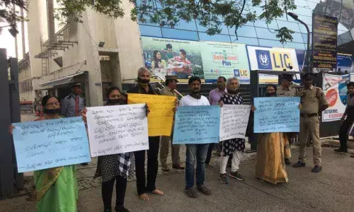 Saifabad: Protests staged for ban on movie 90 ML