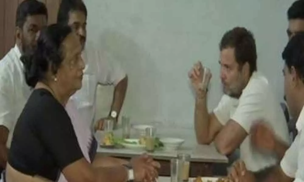 Rahul Gandhi bonds with locals over tea, pakoda in Keralas Wayanad