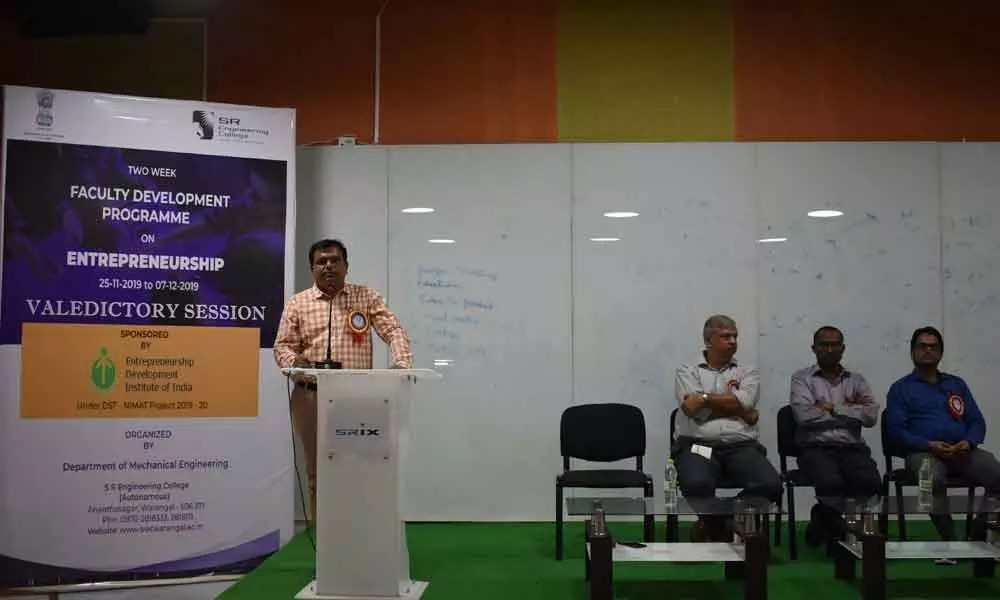 Warangal: Experts dwell on changing trends in entrepreneurship