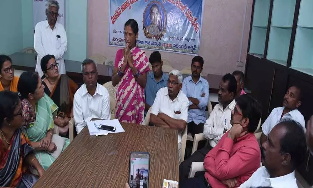 Warangal: Kodandaram demands constitution of State Women Commission